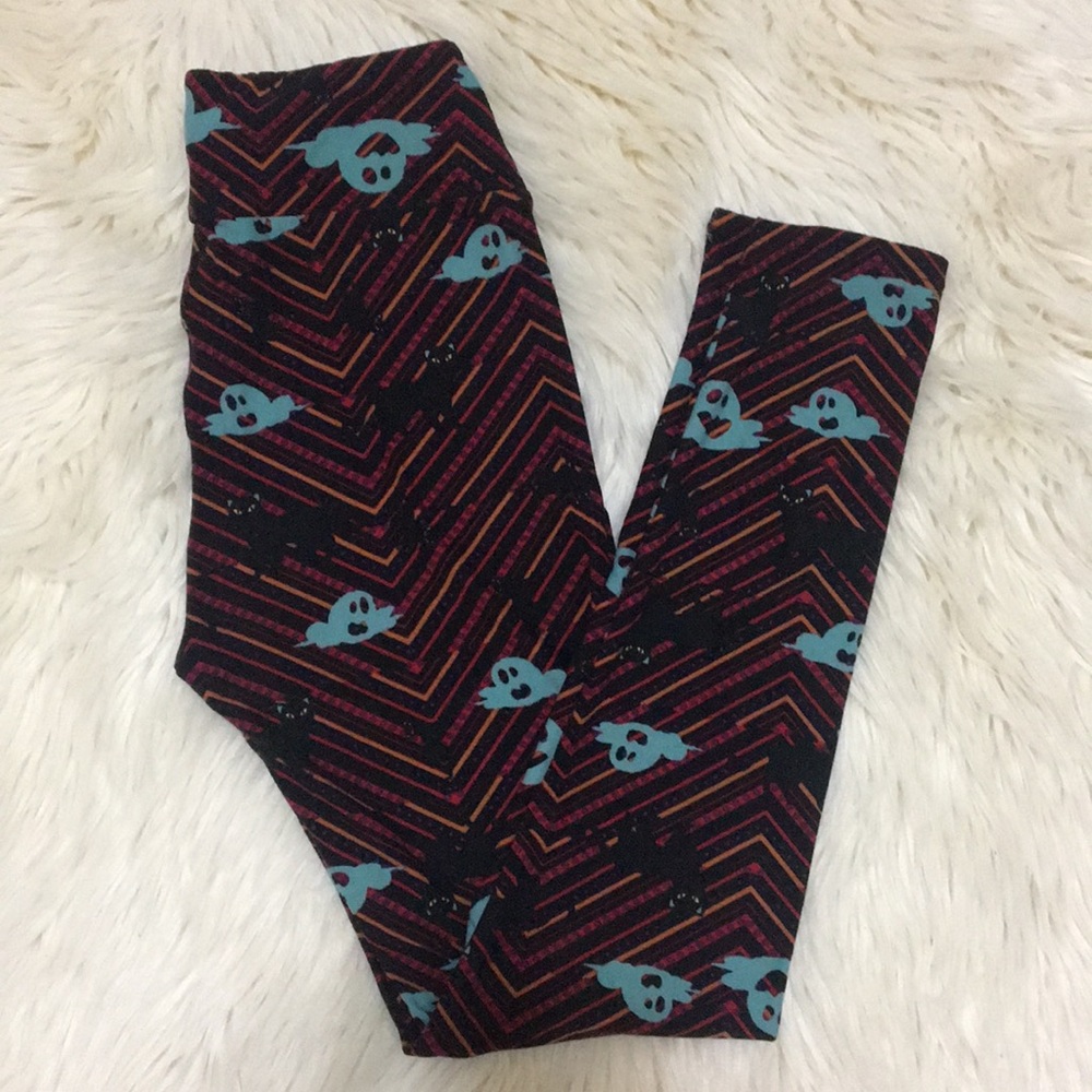 👻Lularoe Halloween leggings black cats & ghosts